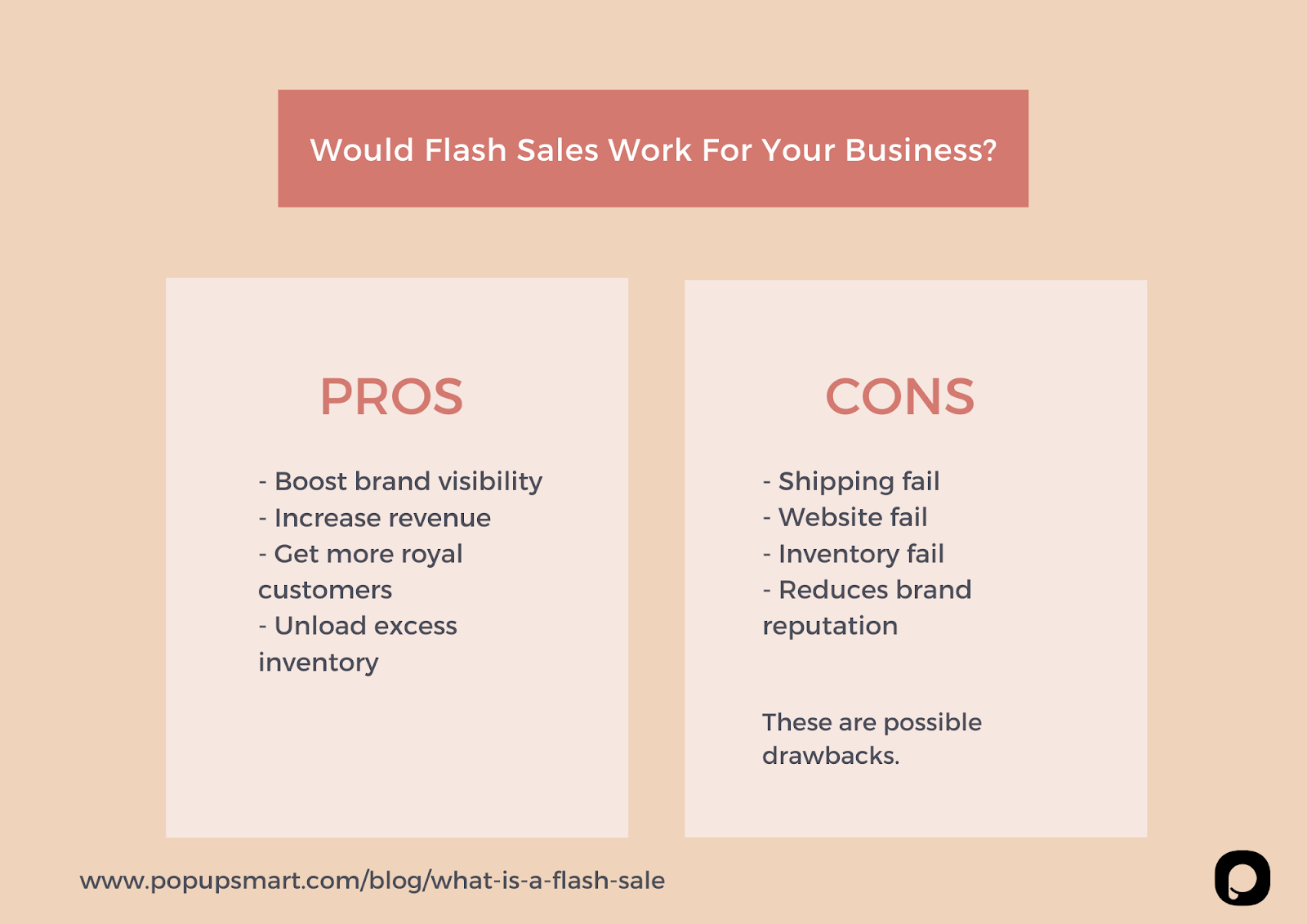 pros and cons of a flash sale