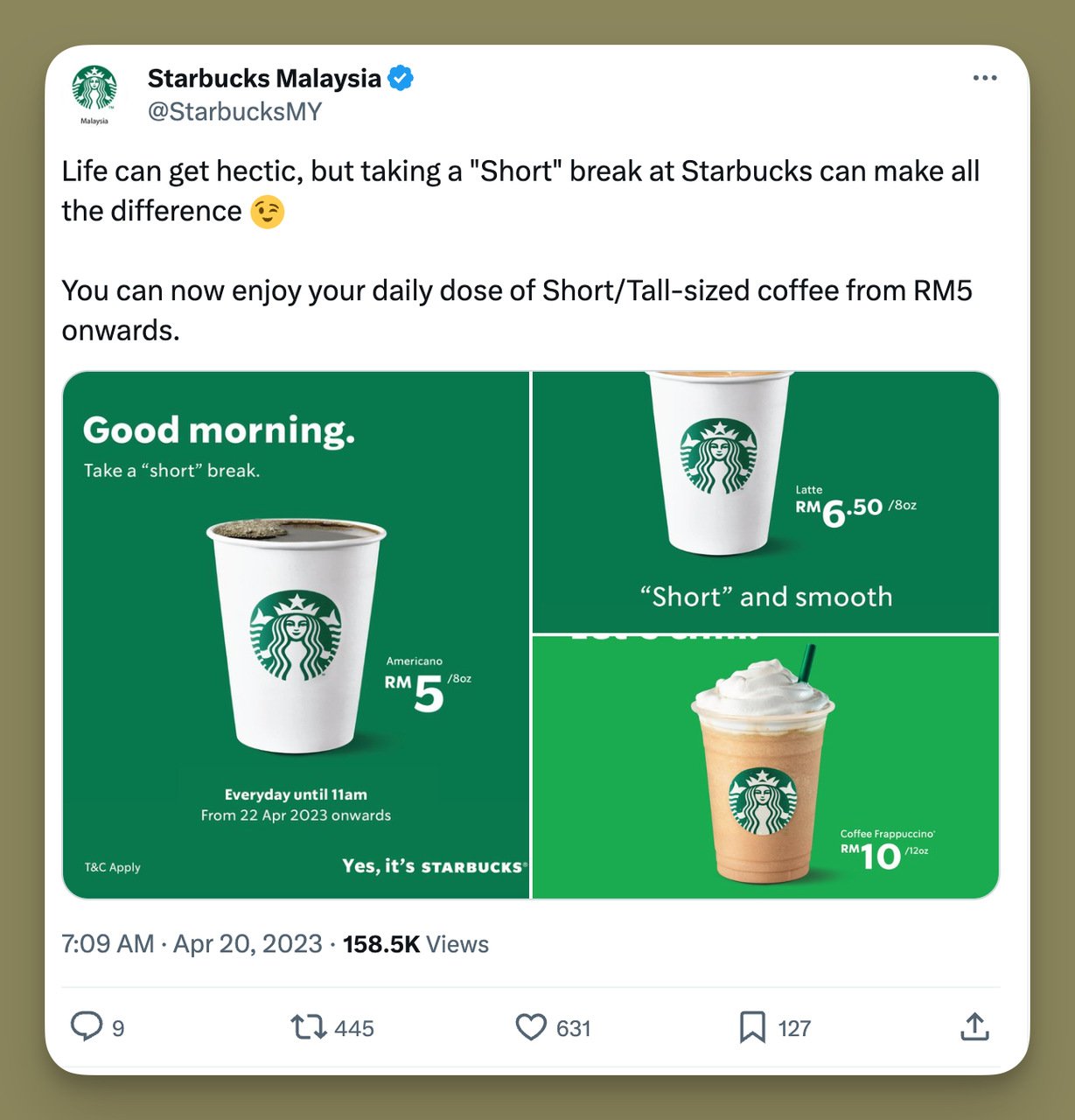 starbucks time based segmentation example