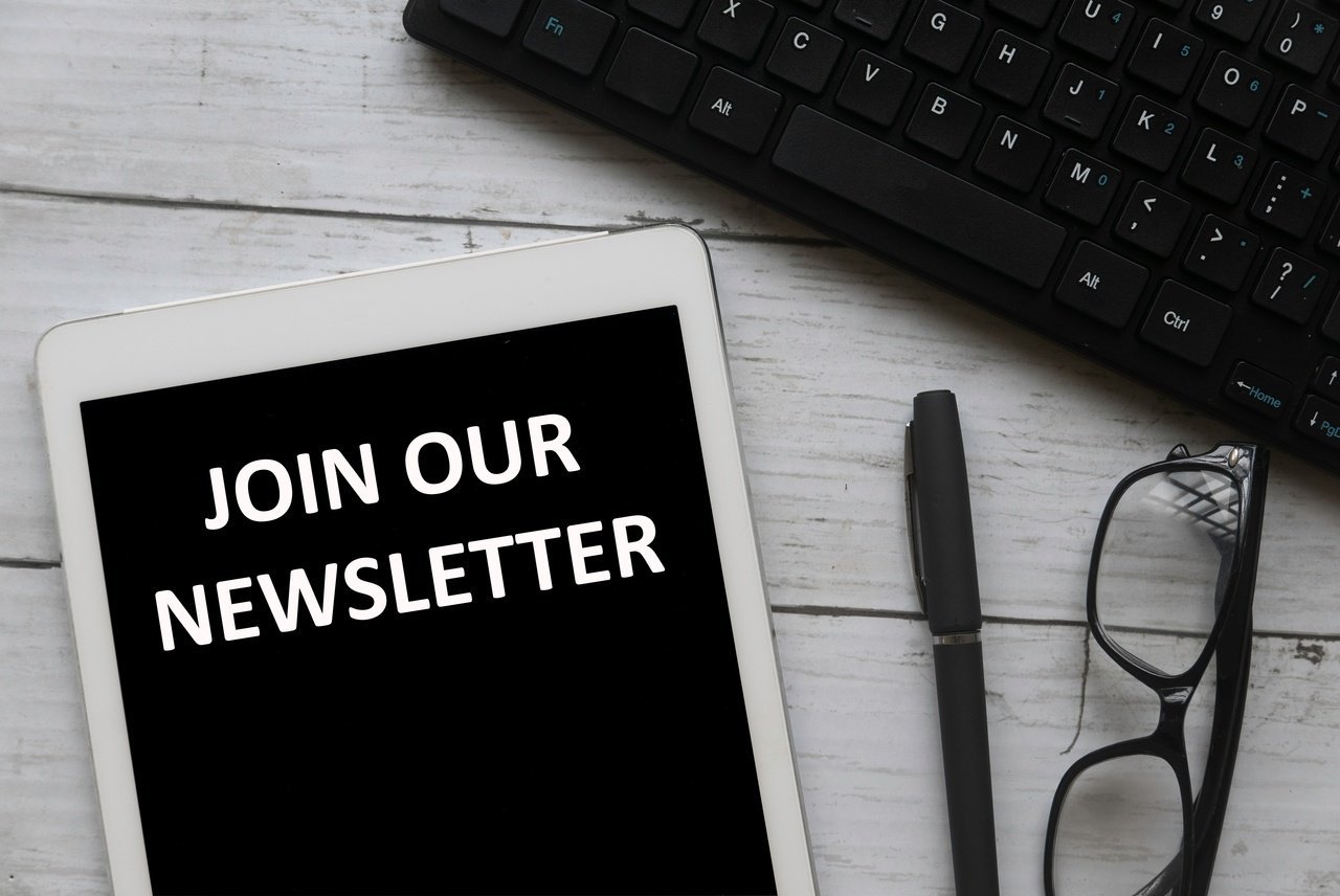 join our newsletter concept