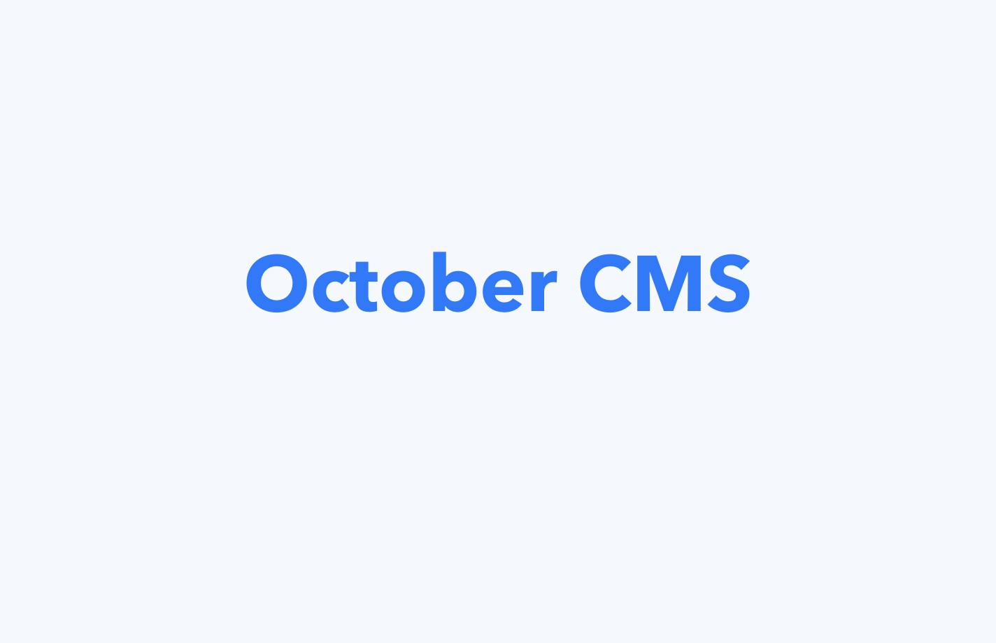 What is October CMS?