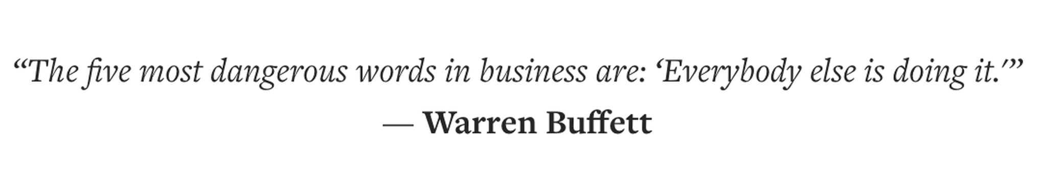 The importance of social proof quote by warren buffet