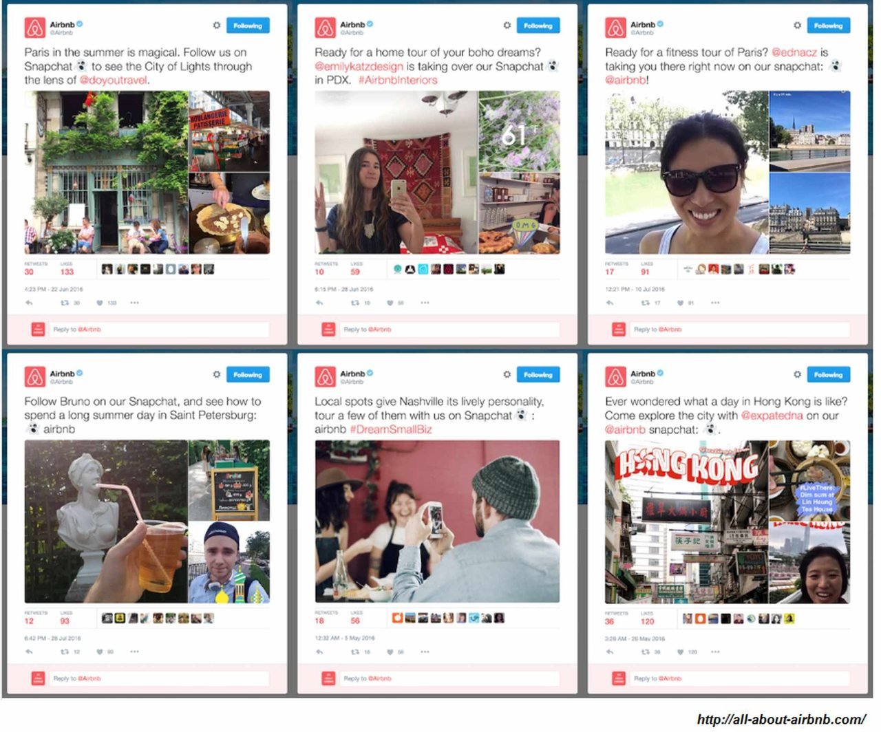 airbnb social media takeover social proof example