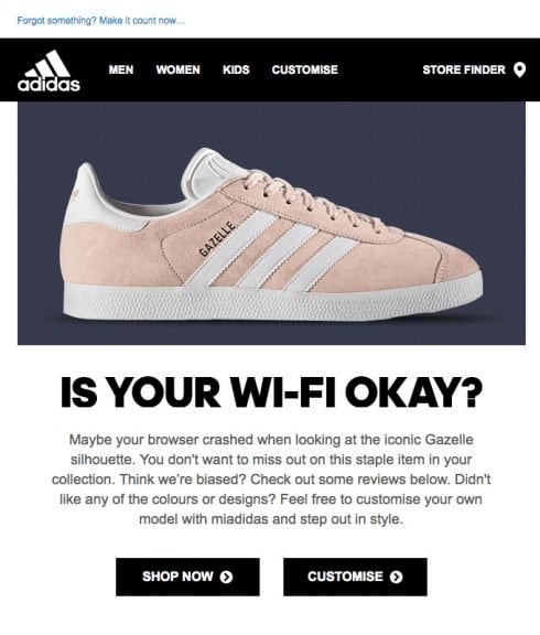 adidas-abandoned-cart-email-example