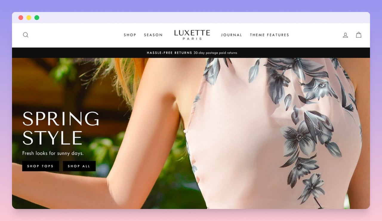 Shopify theme called Impulse