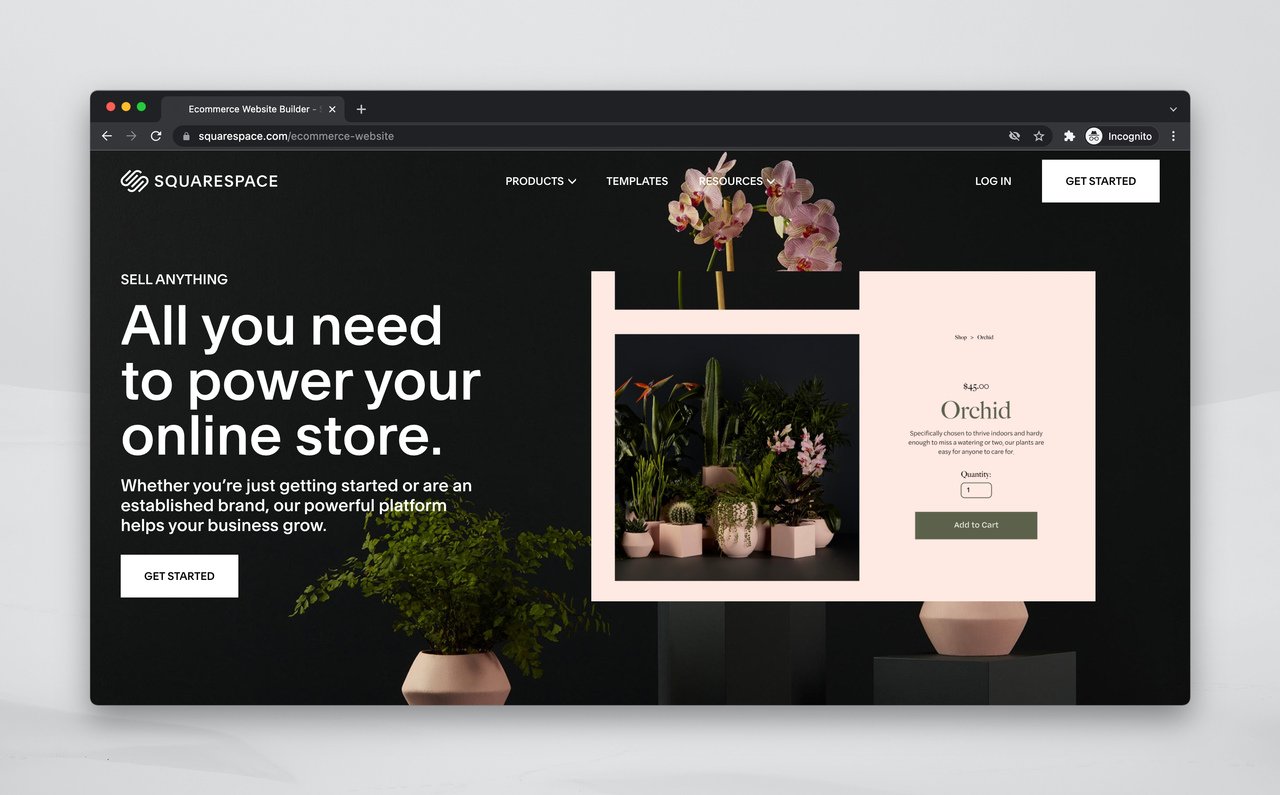 Squarespace ecommerce platform