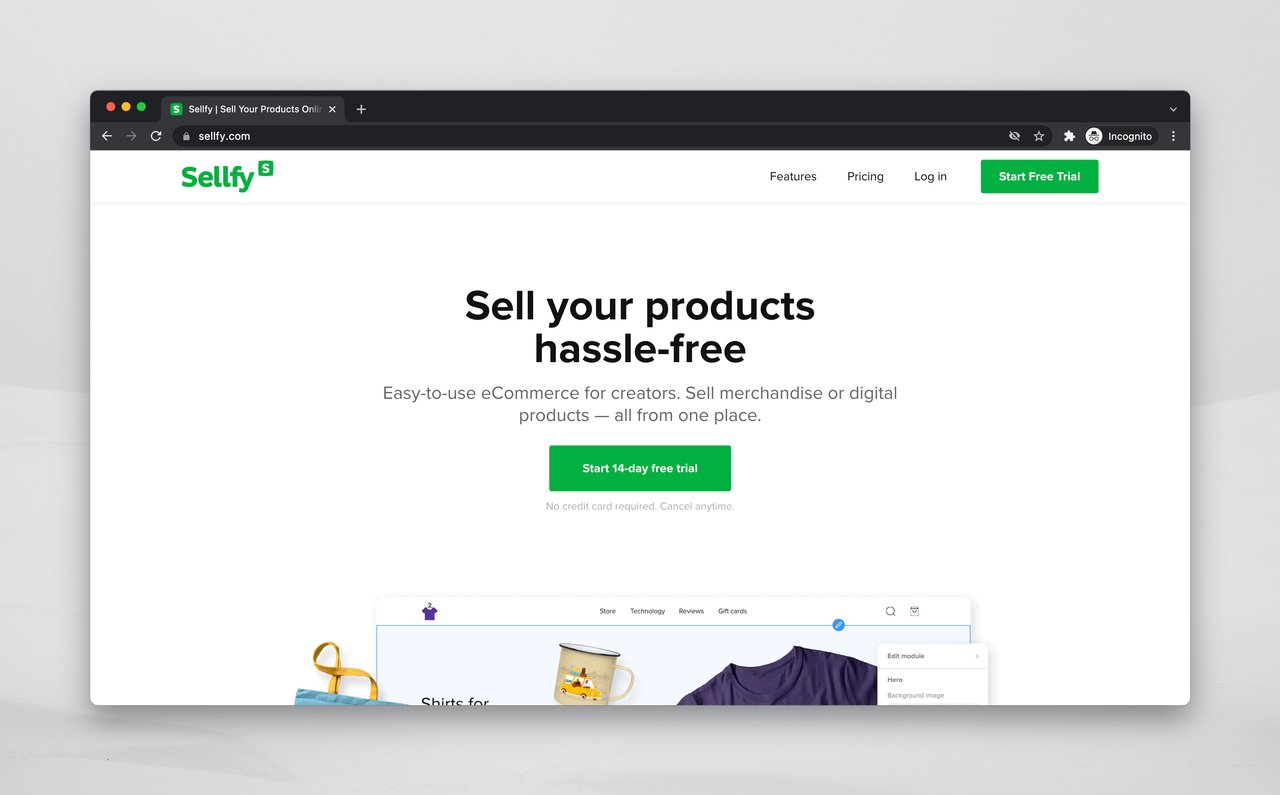 Sellfy alternative to Shopify