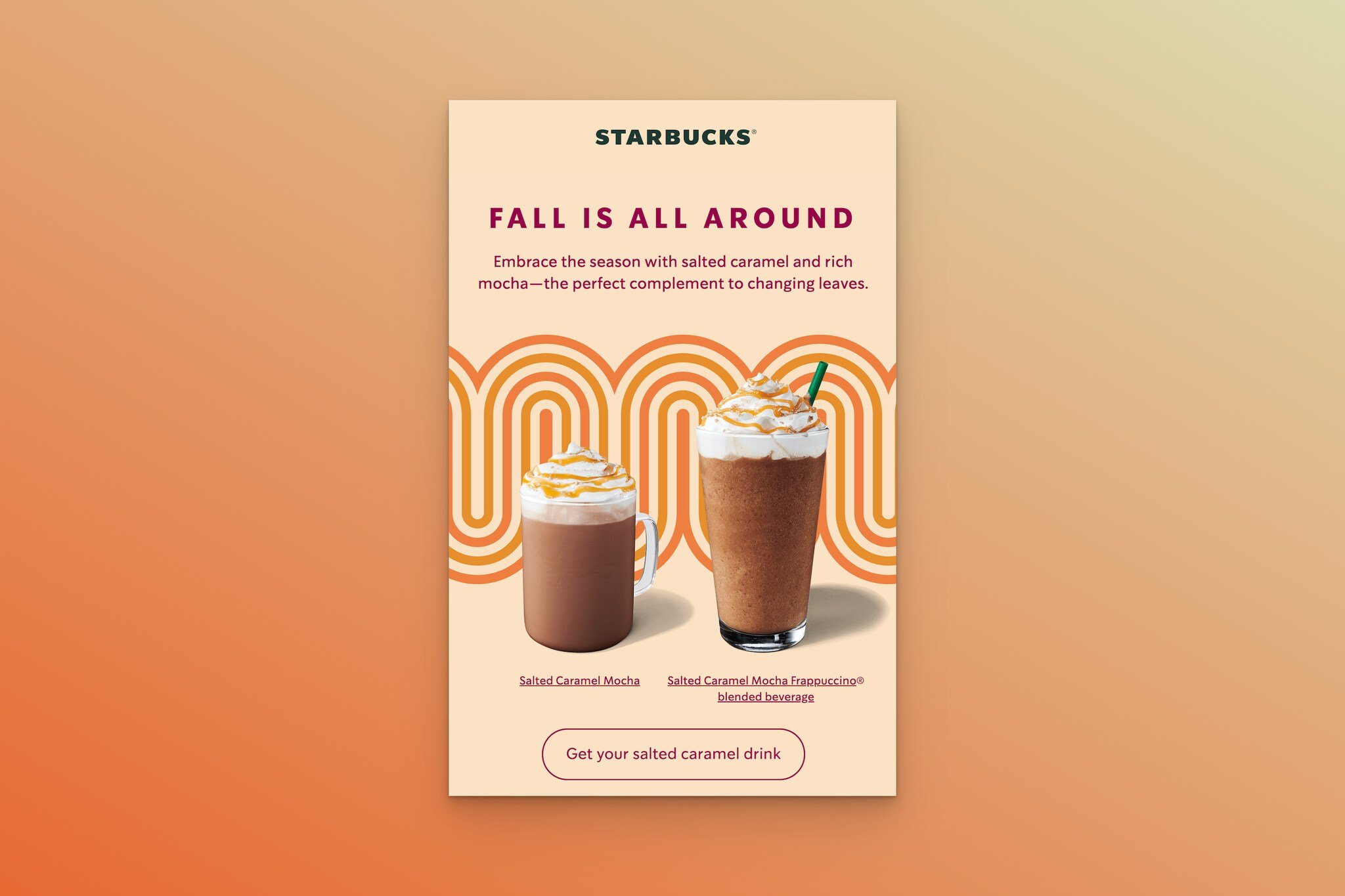 Starbucks’ fall email example