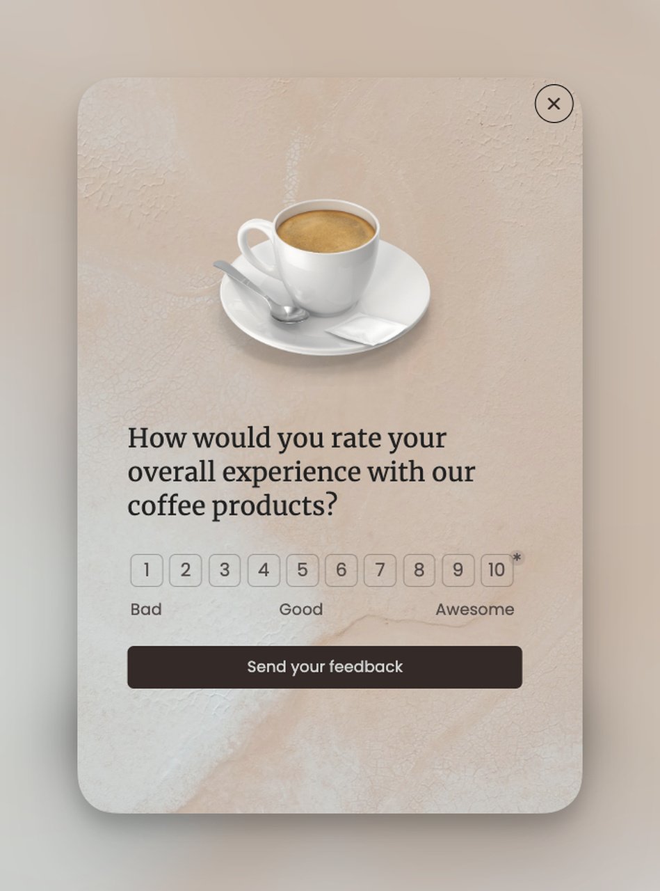 feedback rating form survey popup from popupsmart