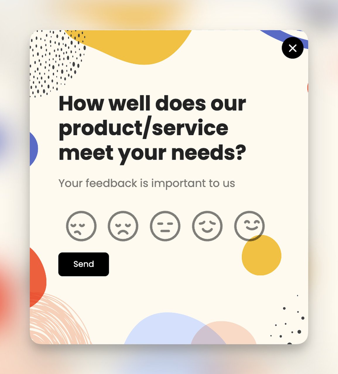 product spesific popup survey with nps from popupsmart