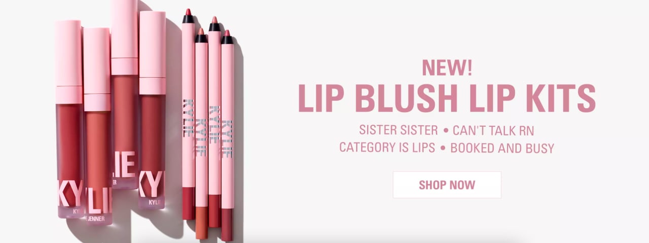 Kylie Cosmetics' product bundling example that involves lip kits