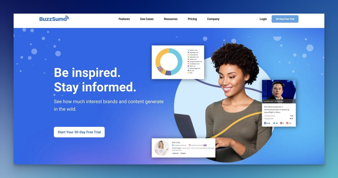 BuzzSumo-software-homepage