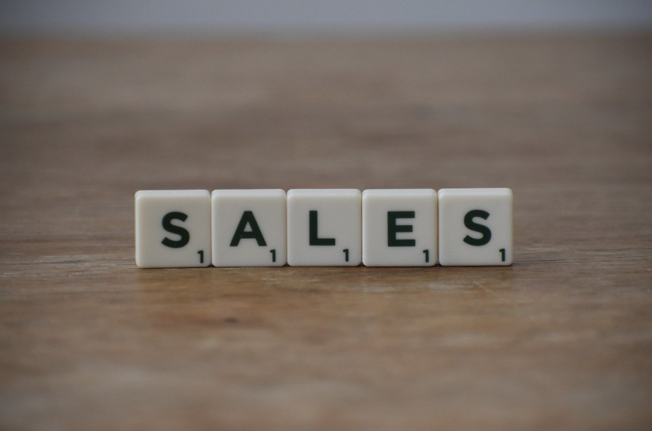 a picture of wordplay letter pieces put together that says "Sales" for black friday strategies 