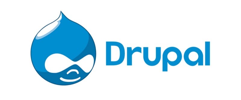 The logo of Drupal. 