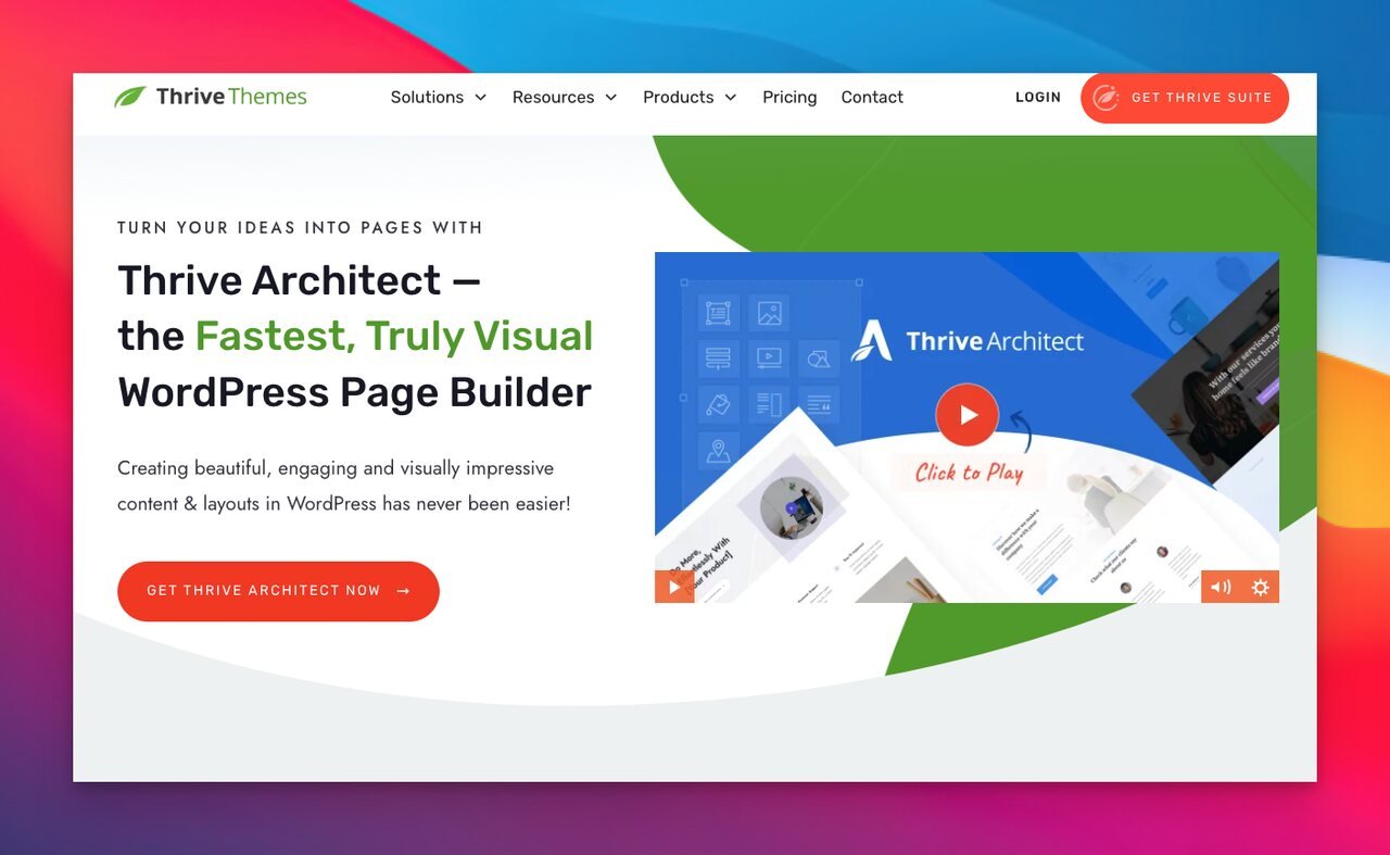 thrivethemes landing page builder homepage