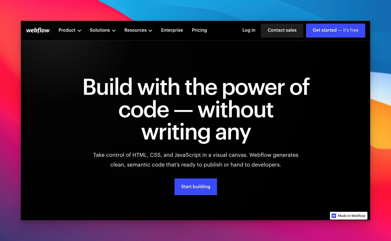 webflow-landing-page-builder