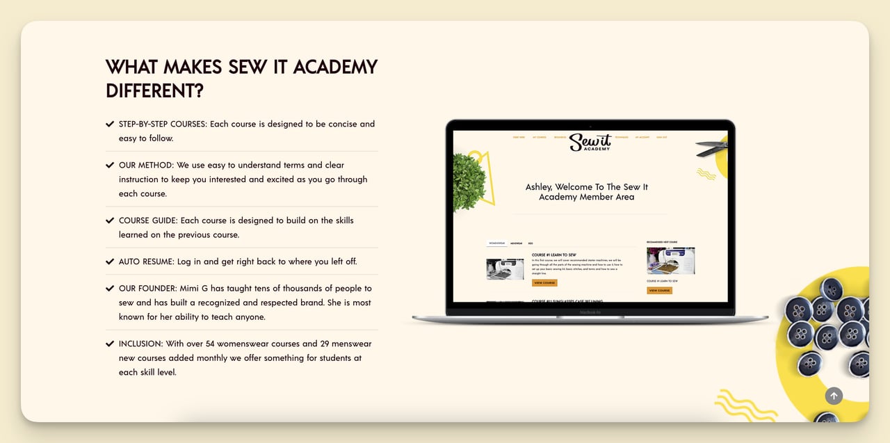 sew it academy membership community blog example