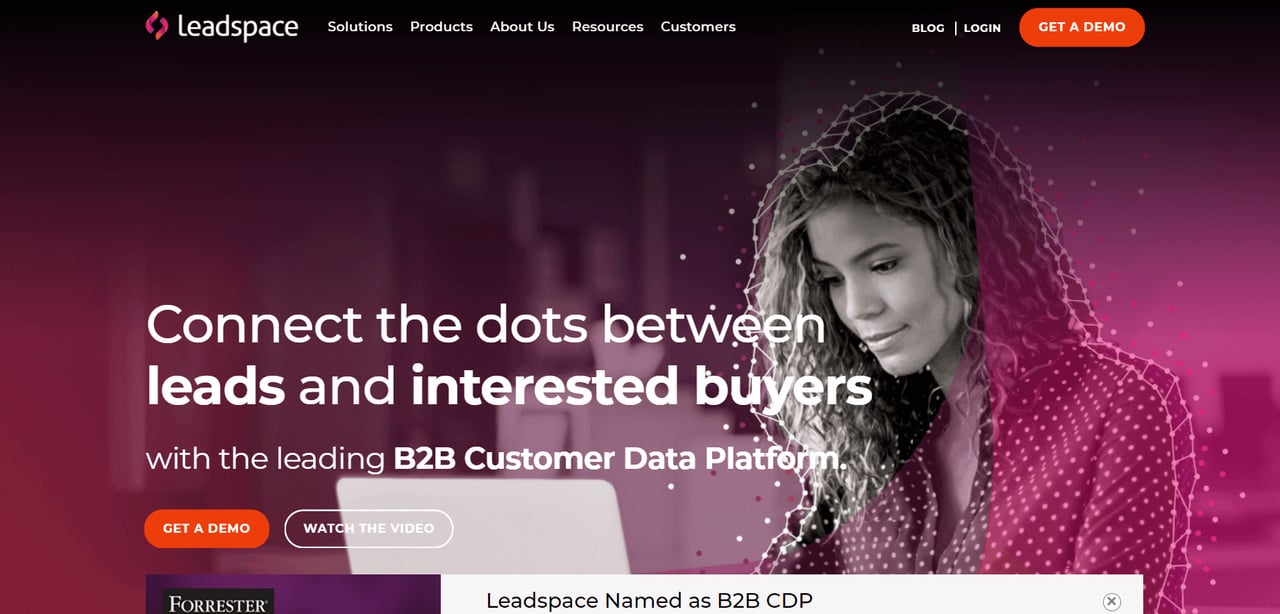 Leadspace website homepage