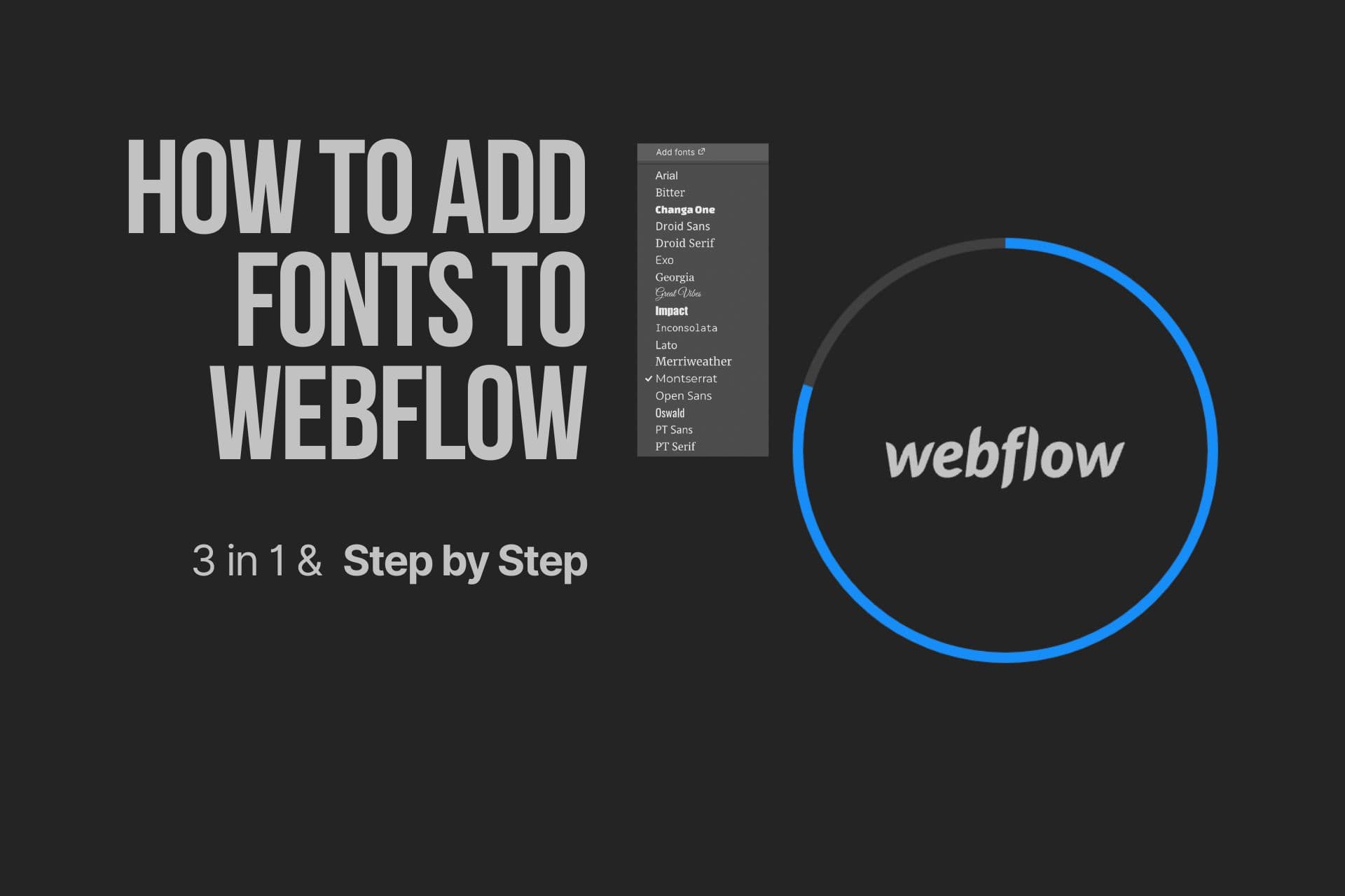 How to Add Fonts to Webflow: Three in One & Step by Step