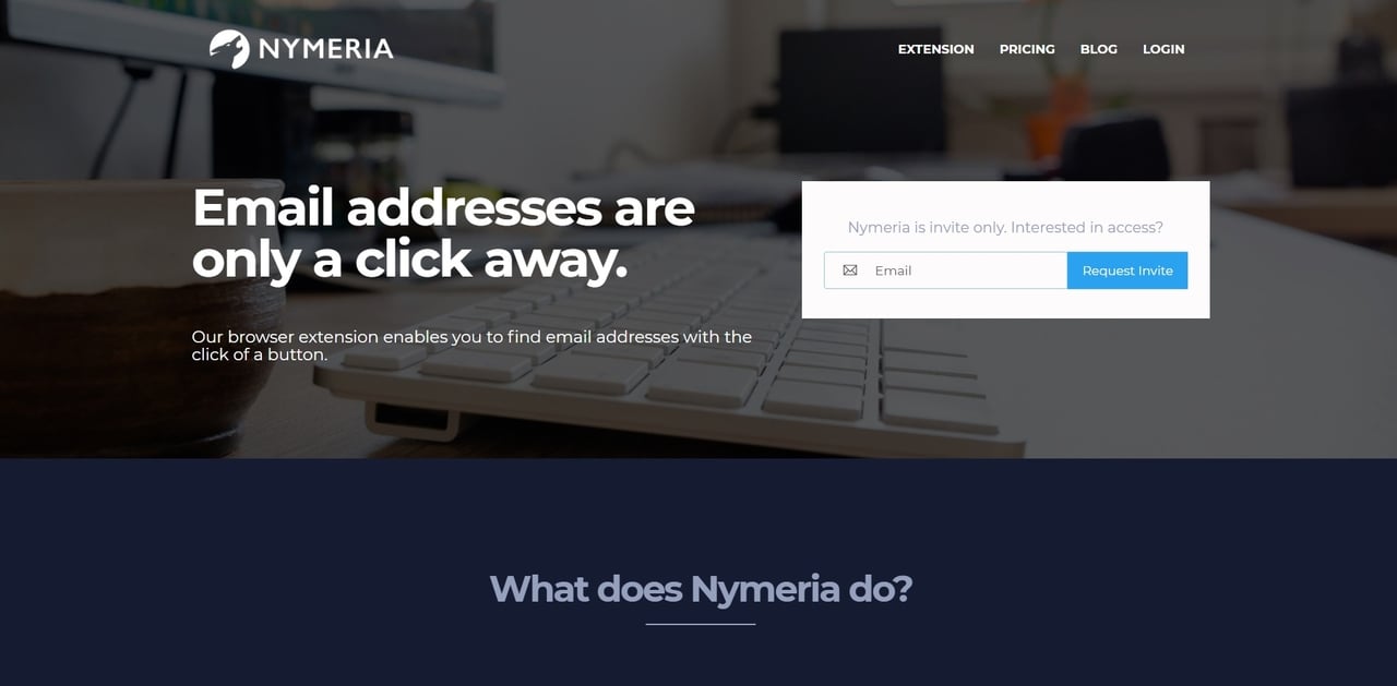 Nymeria email finder tool