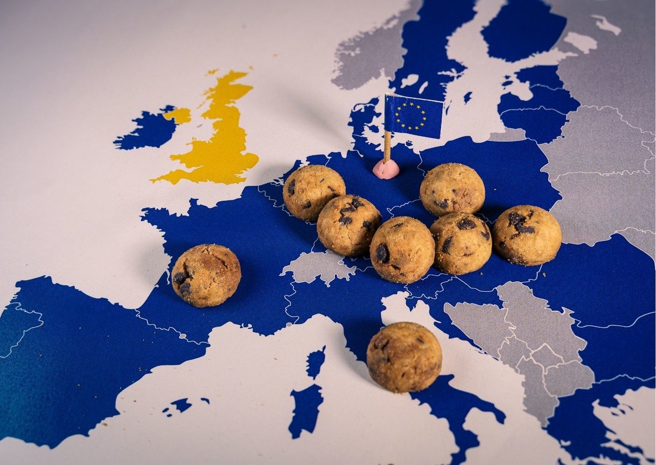 cookies on the world map specifically on the countries related to european union