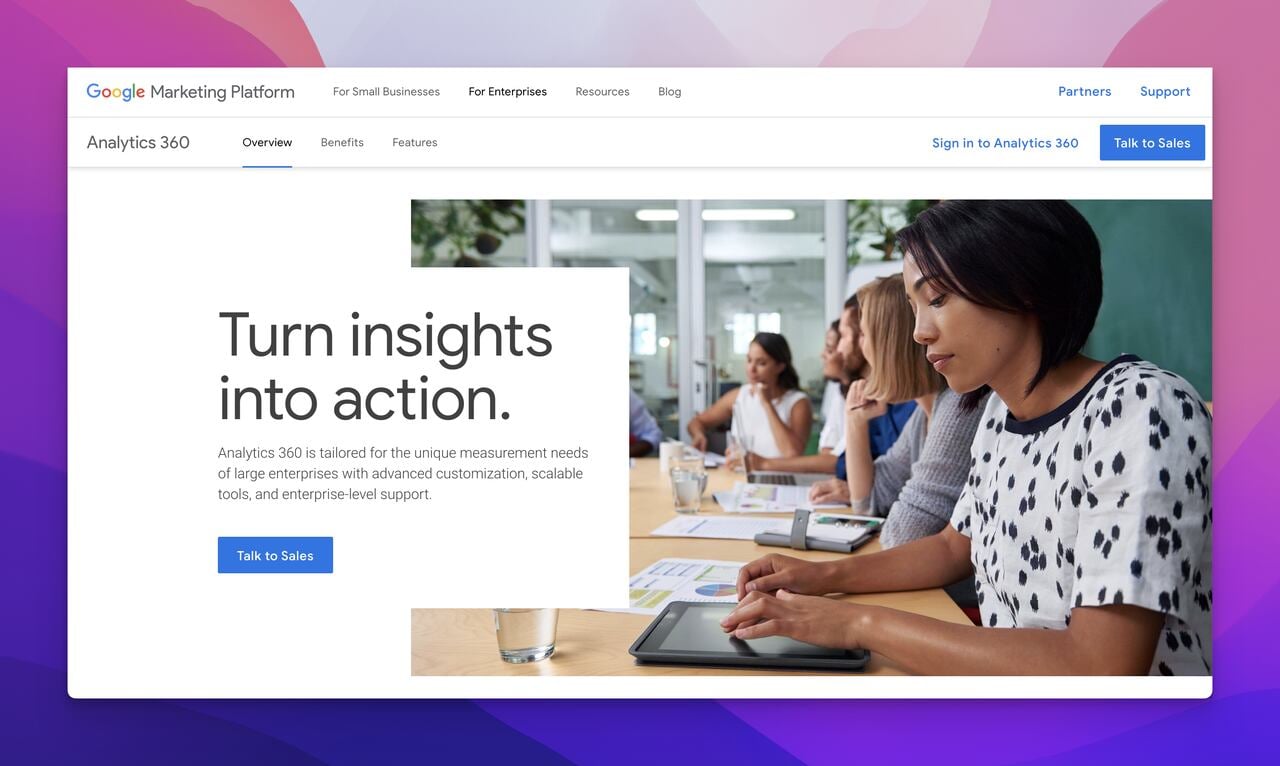 google analytics 360 marketing attribution software homepage