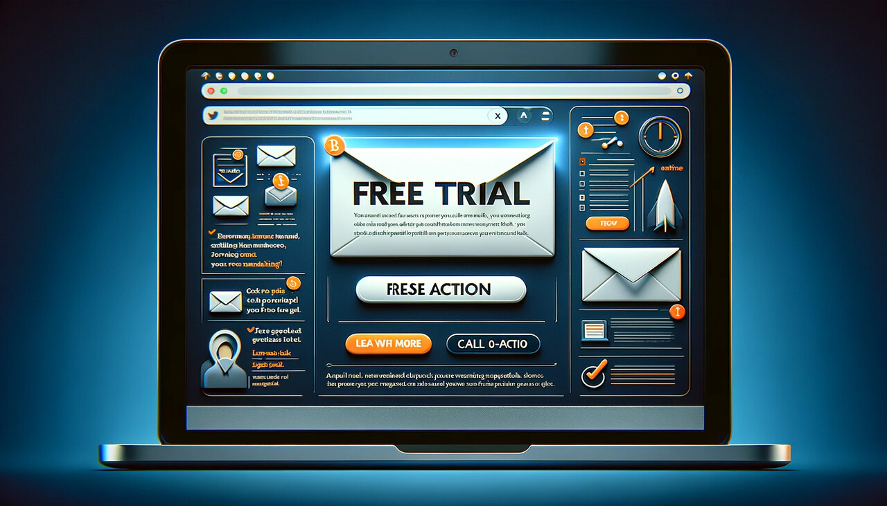 the email written on free trial representation