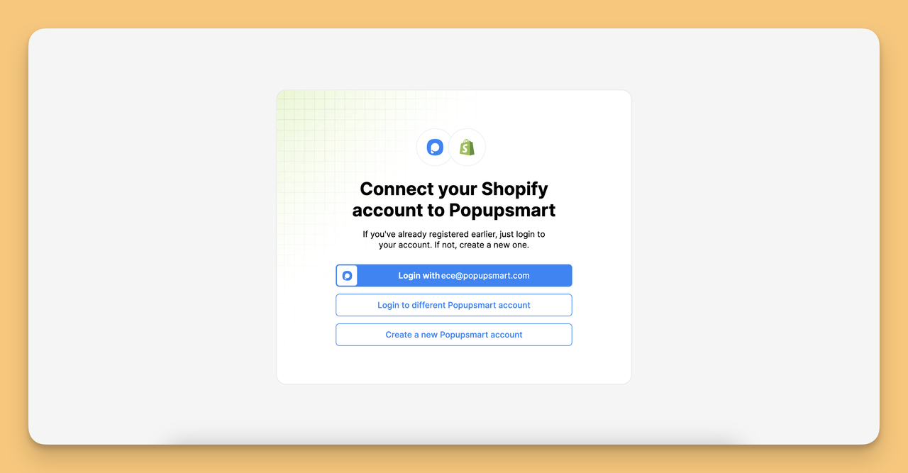 Second step of creating an Automated Welcome Email with Popupsmart's Shopify App.