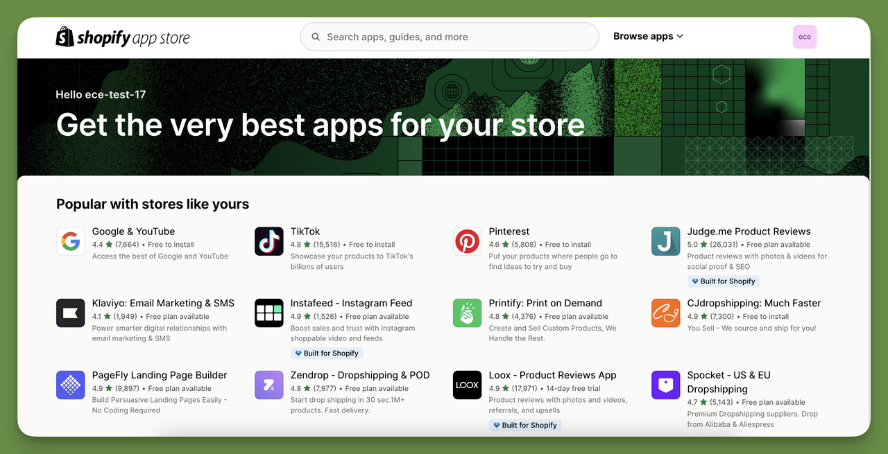🔝 One of the most important features of Shopify for small businesses; App integration.
