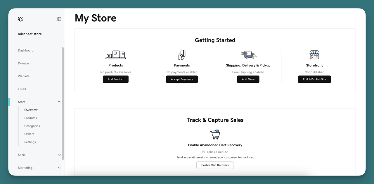 🔝 One of the most important features of GoDaddy for small businesses; ecommerce capabilities.