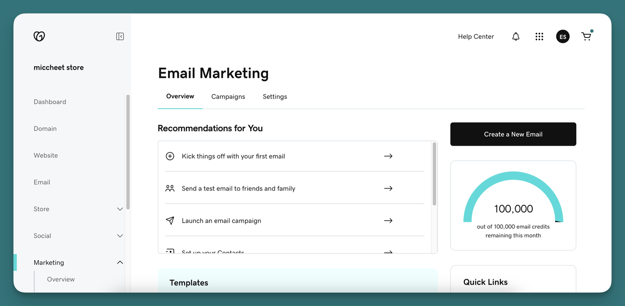 🔝 One of the most important features of GoDaddy for small businesses; email marketing.
