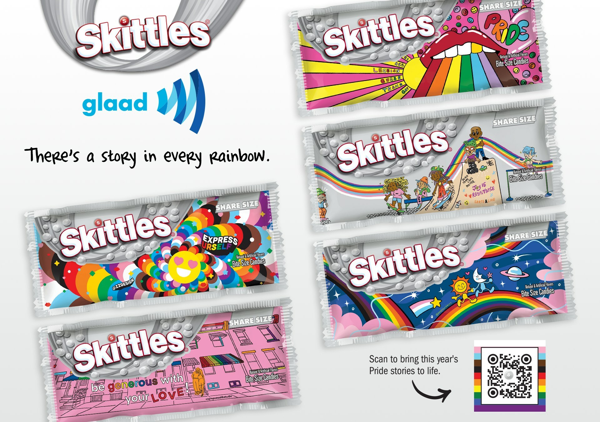 Skittles Pride packs image