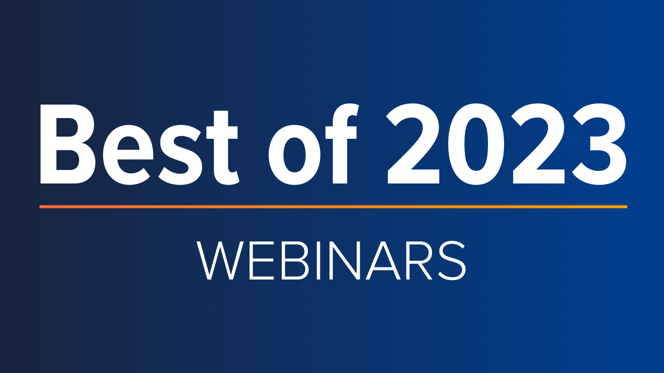 Best of 2023 - Webinars