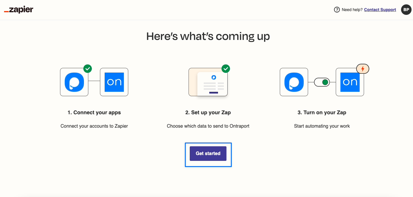 get started zapier