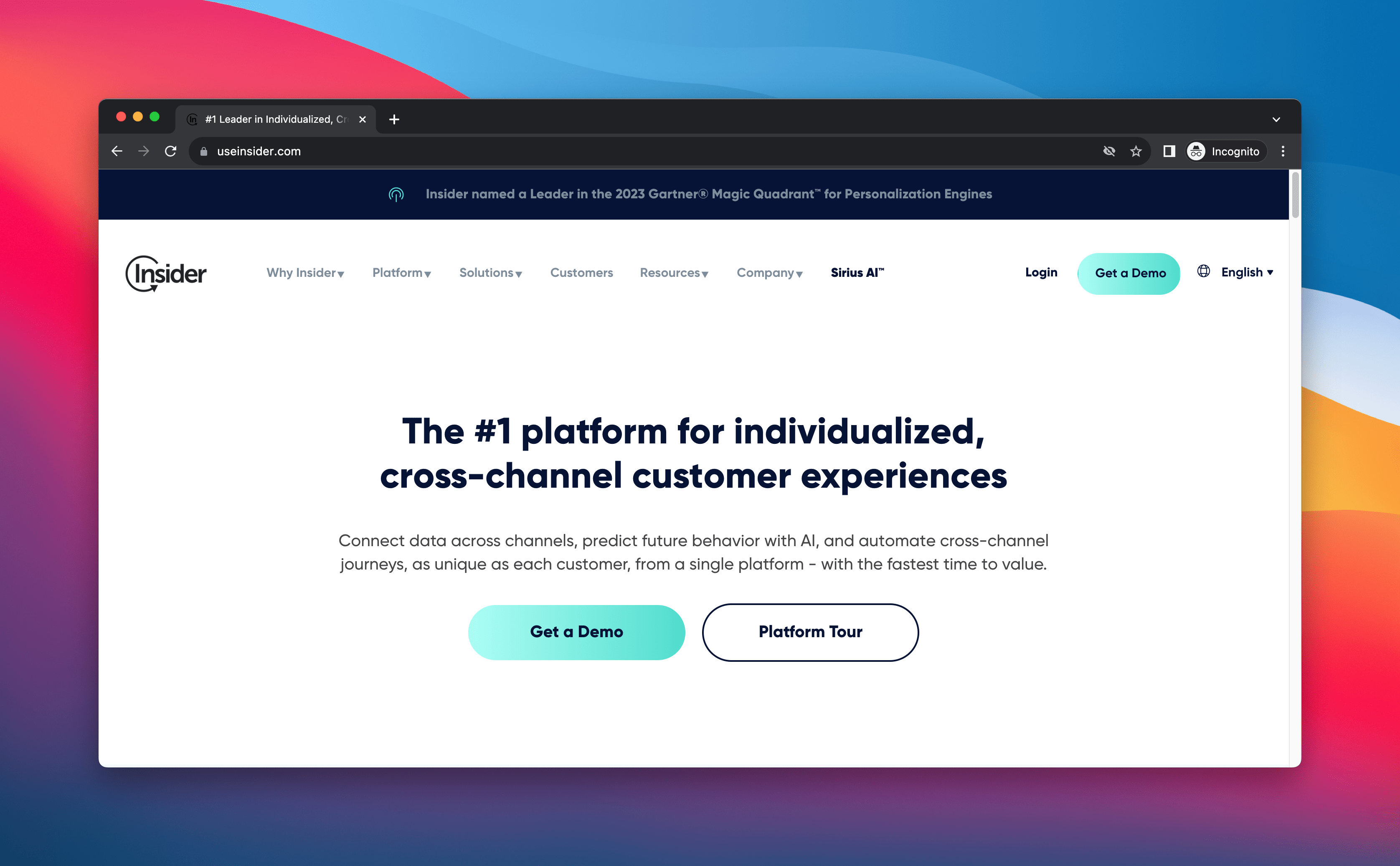 insider landing page