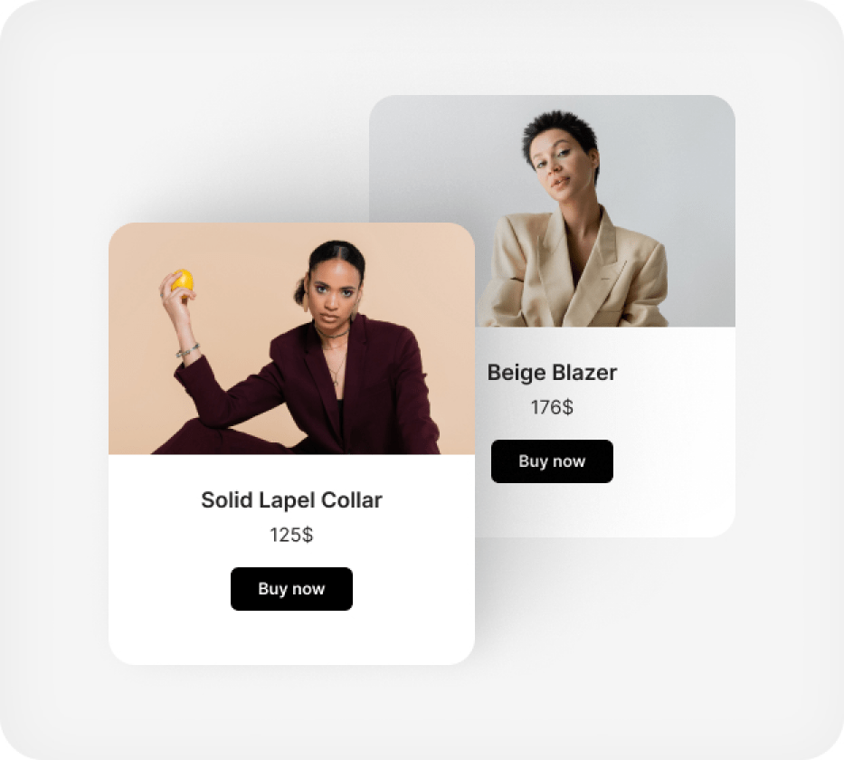 Showcase collections with Product Cards