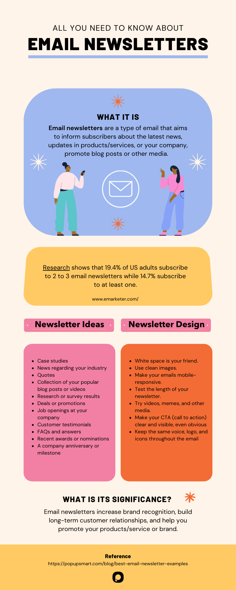 email newsletters infographic