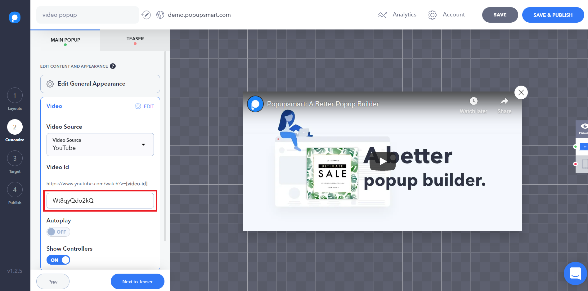 Popupsmart popup builder