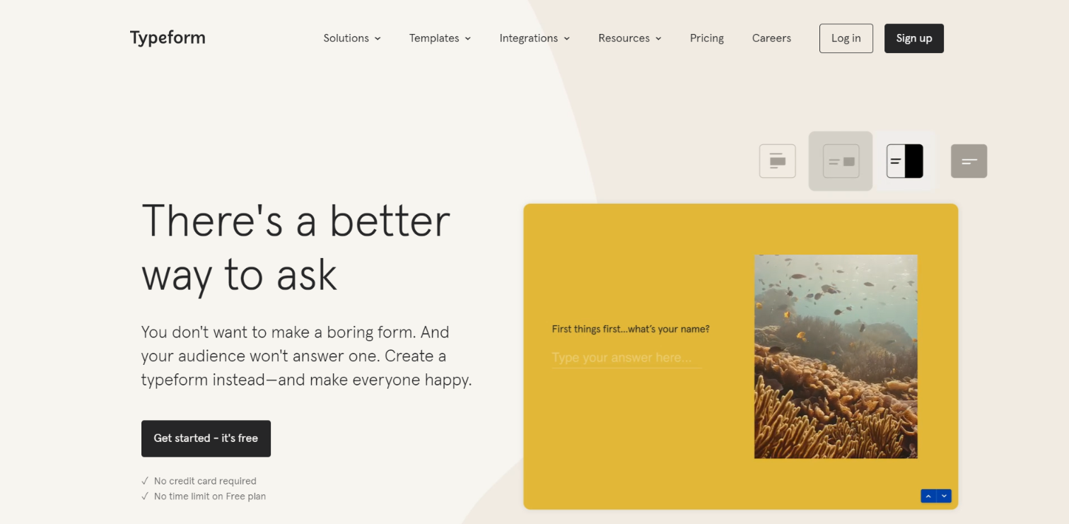 Typeform form builder for Wix