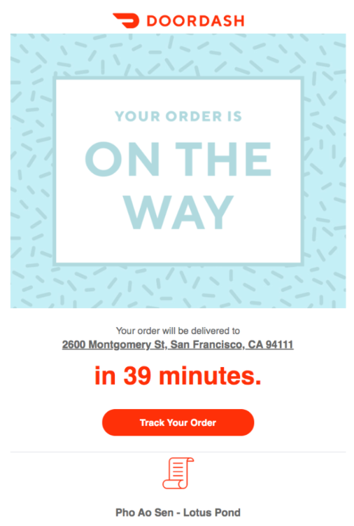 Doordash email