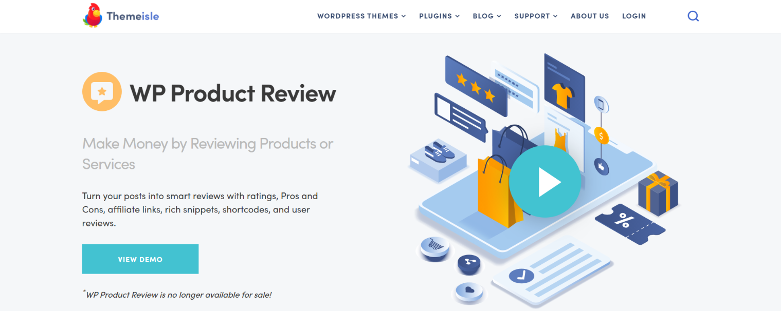 WP product review plugin