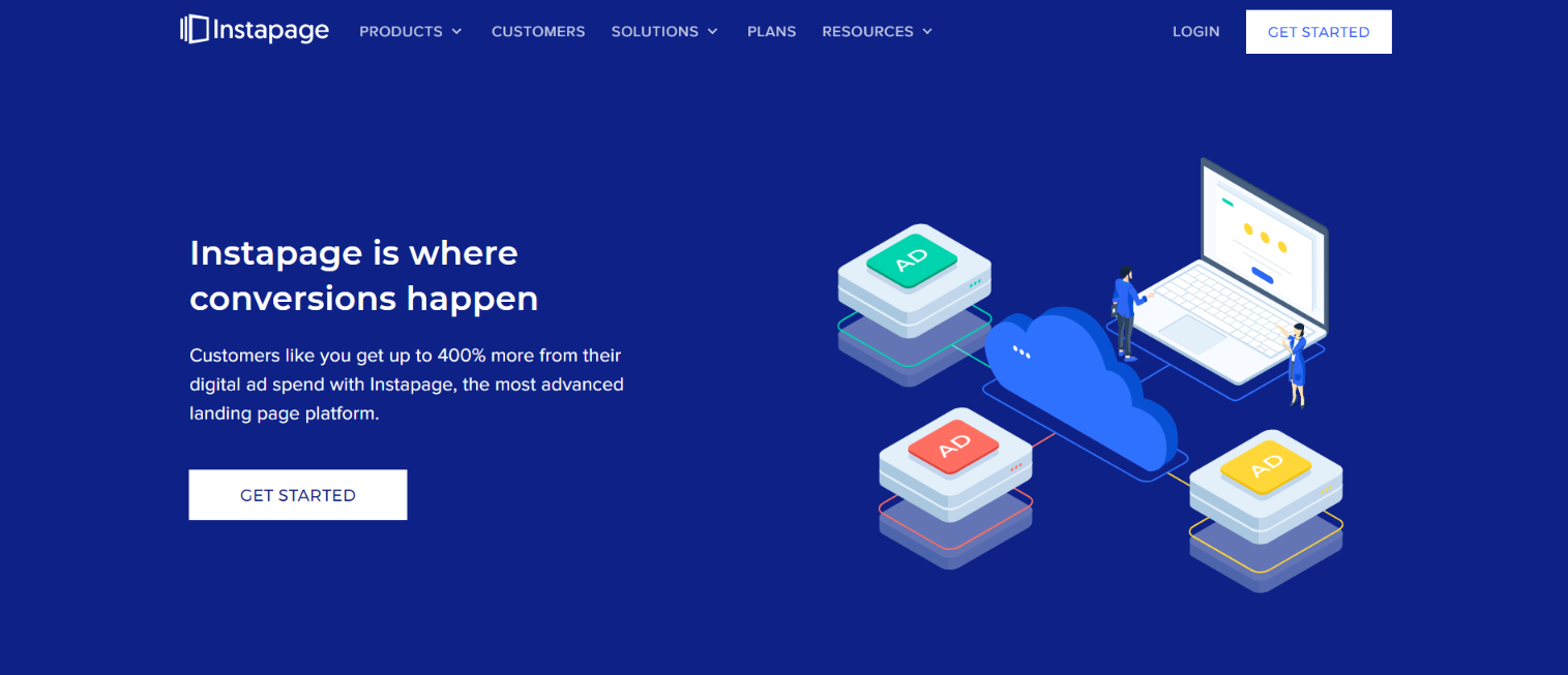 InstaPage landing page optimizer