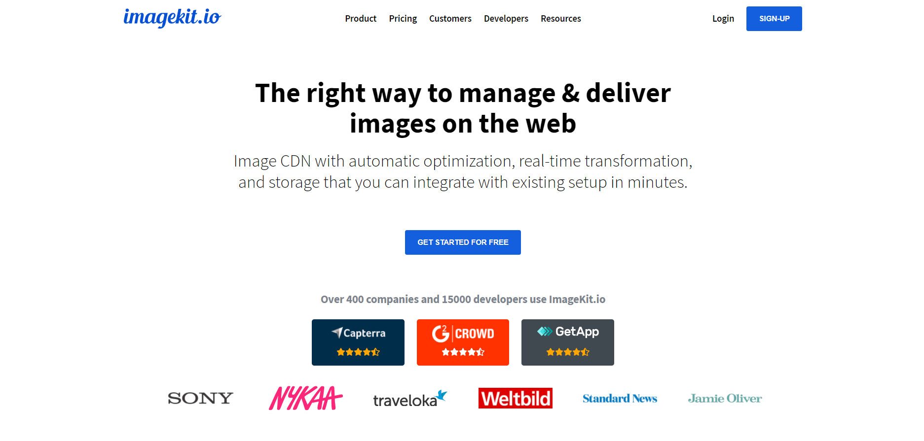 Imagekit.io image optimization tools