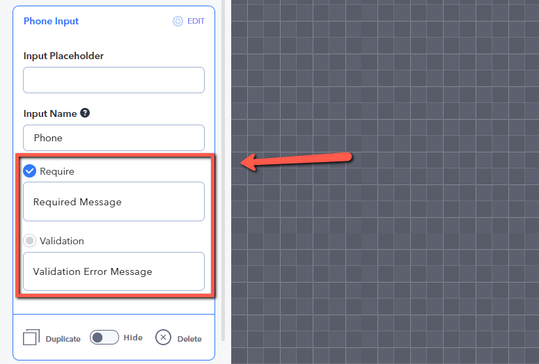 form field validation