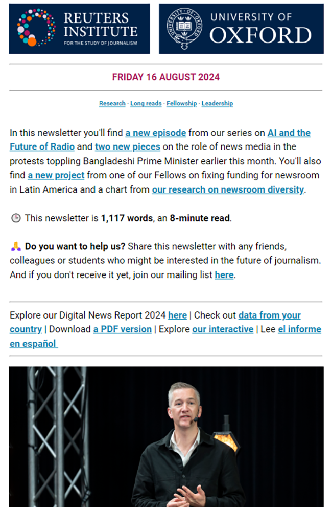 RISJ Newsletter